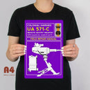 Aliens UA 571-C Sentry Gun Metal Sign - Digital Pharaoh UK