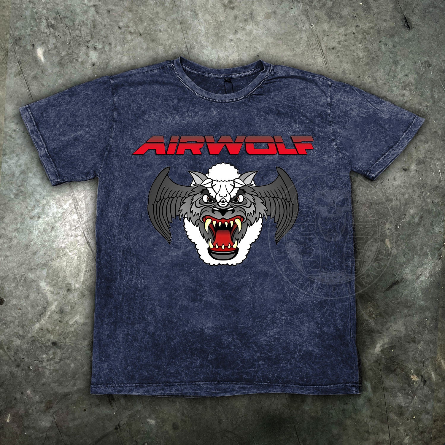 Airwolf Retro TV Distressed Mens T Shirt