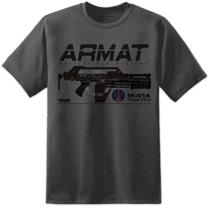 Aliens ARMAT Pulse Rifle Mens T Shirt - Digital Pharaoh UK
