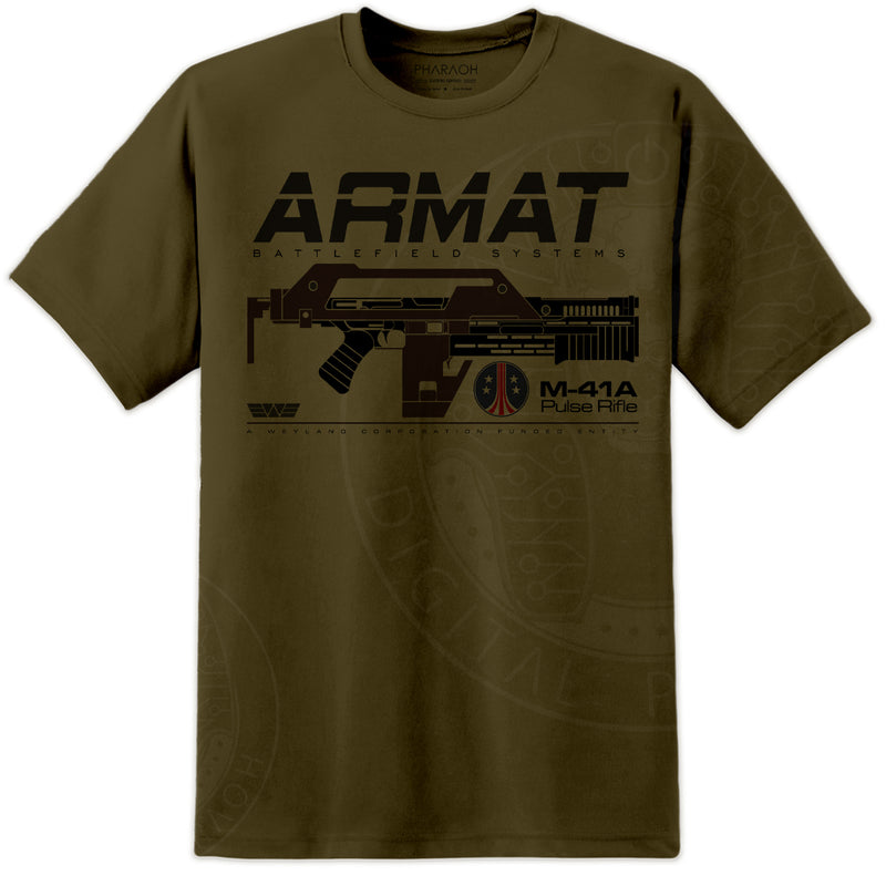 Aliens ARMAT Pulse Rifle Mens T Shirt - Digital Pharaoh UK
