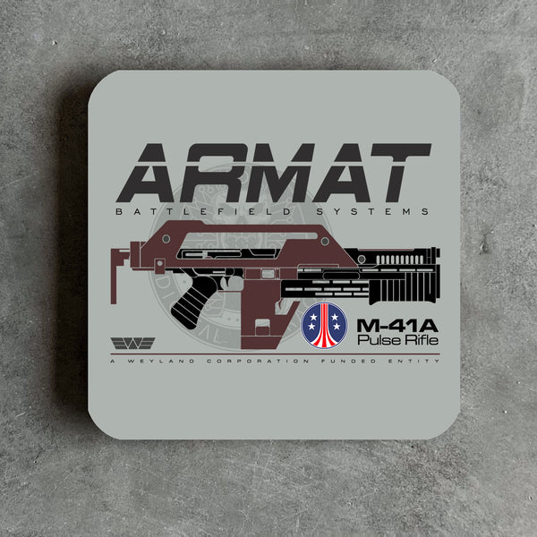 Aliens Armat Pulse Rifle Coaster - Digital Pharaoh UK