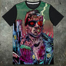 Arnie Terminator Artwork Mens Panel T Shirt - Digital Pharaoh UK