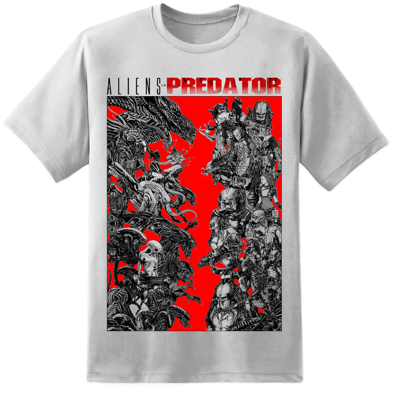 Aliens Vs. Predator Artwork T Shirt - Digital Pharaoh UK