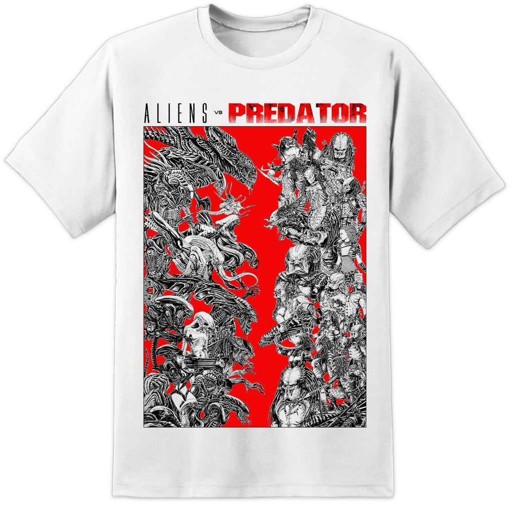 AVP Alien vs Predator T Shirt L White 