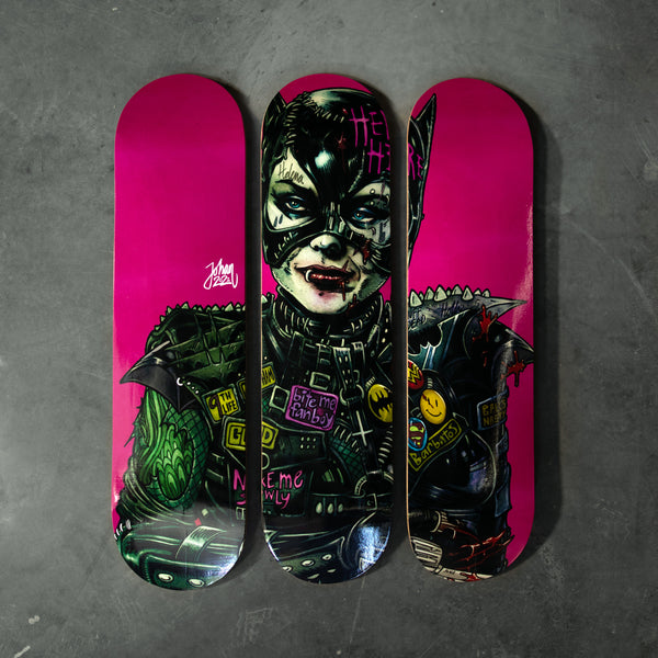 Catwoman Selina Kyle Skateboard Artwork - Digital Pharaoh UK