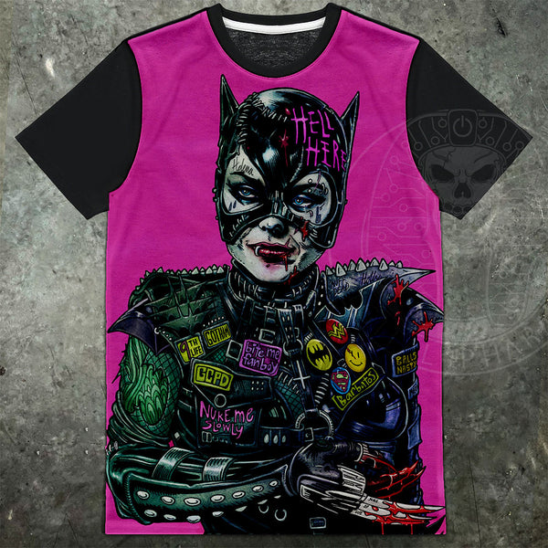Catwoman 92' Artwork Mens T Shirt - Digital Pharaoh UK