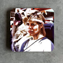 Sarah Connor Terminator Polaroid Inspired Coaster - Digital Pharaoh UK