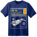 Aliens UD-4L Cheyenne Dropship Repair Manual T Shirt - Digital Pharaoh UK