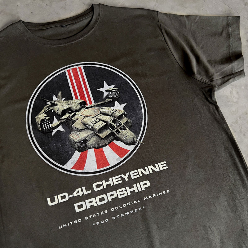 Aliens UD-4L Cheyenne Dropship Mens T Shirt - Digital Pharaoh UK