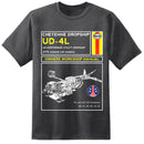 Aliens UD-4L Cheyenne Dropship Repair Manual T Shirt - Digital Pharaoh UK