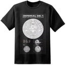 Star Wars Inspired Death Star Blue Prints T Shirt - Digital Pharaoh UK