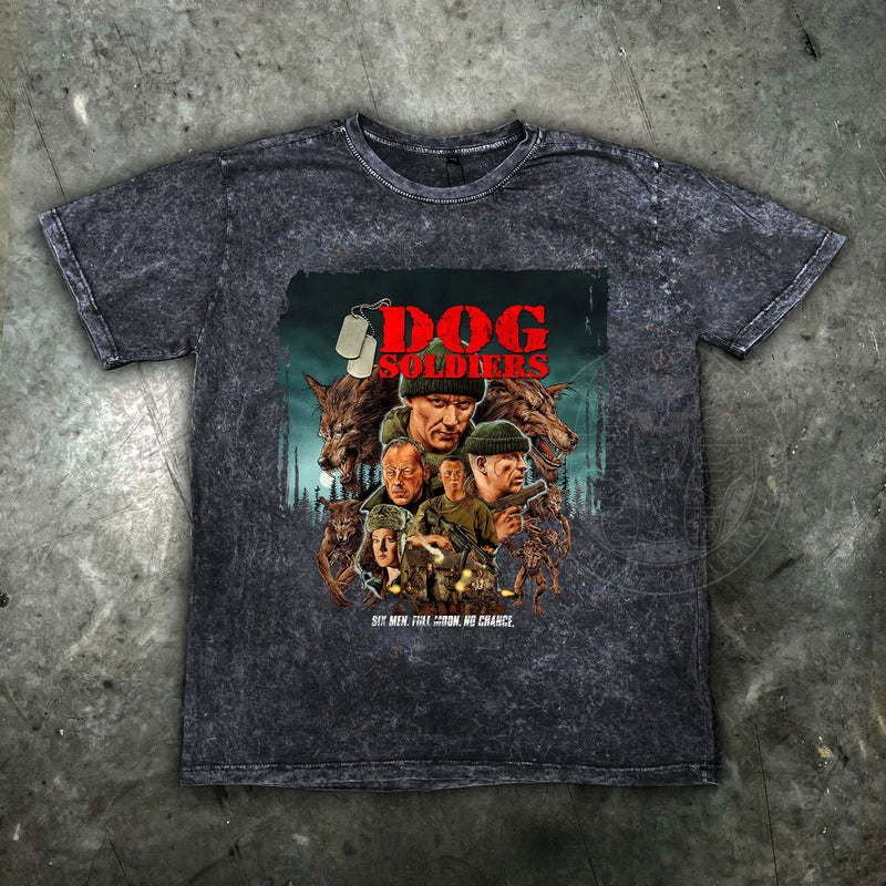 Dog Soldiers Distressed Mens Horror Movie T Shirt - Digital Pharaoh UK