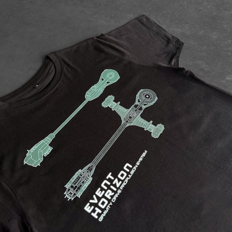 Event Horizon Schematic T Shirt - Digital Pharaoh UK