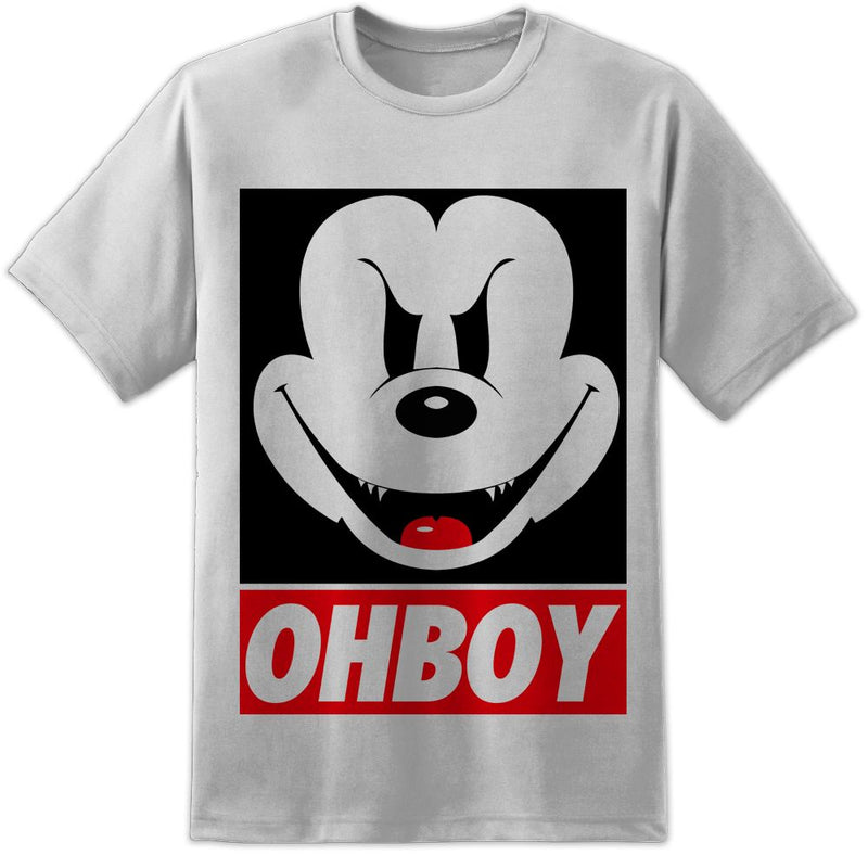Evil Mickey OHBOY Mens T Shirt - Digital Pharaoh UK