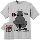 Aliens UD-4L Cheyenne Dropship "2 HELL" T Shirt - Digital Pharaoh UK