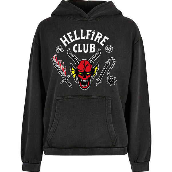 Stranger Things Hellfire Club Womens Hoodie