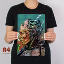 Robocop Retired Metal Sign Artwork - Digital Pharaoh UK