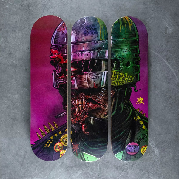 Robocop Skateboard Artwork - Digital Pharaoh UK