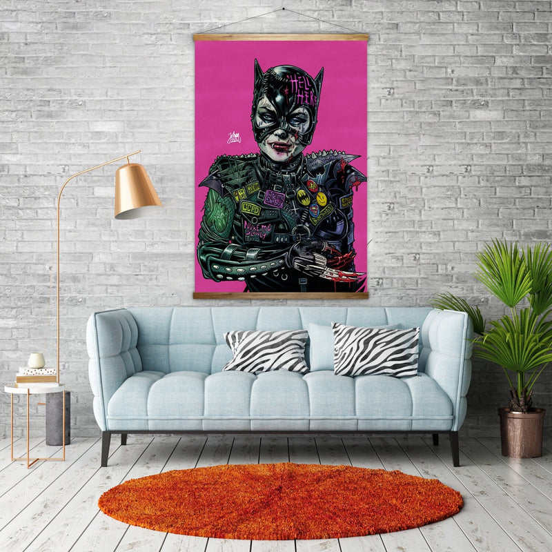 Catwoman Giant Cybernosferatu Canvas Artwork - Digital Pharaoh UK