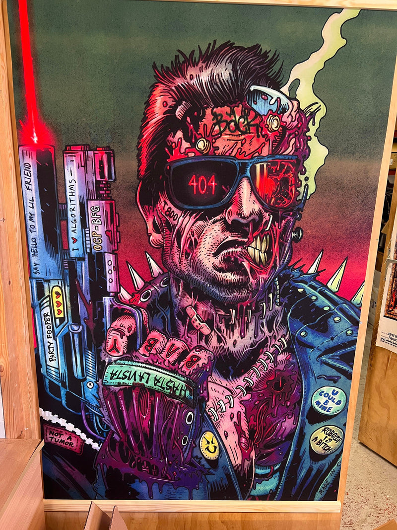 Arnie Terminator Cybernosferatu Canvas Artwork - Digital Pharaoh UK