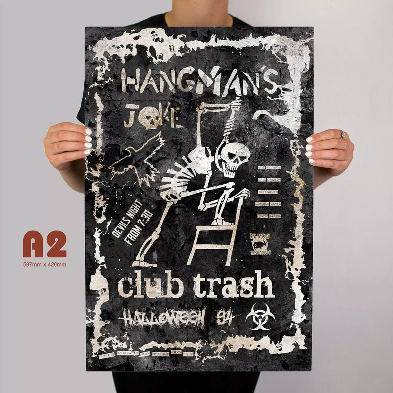 The Crow Hangmans Joke Metal Flyer Poster - Digital Pharaoh UK