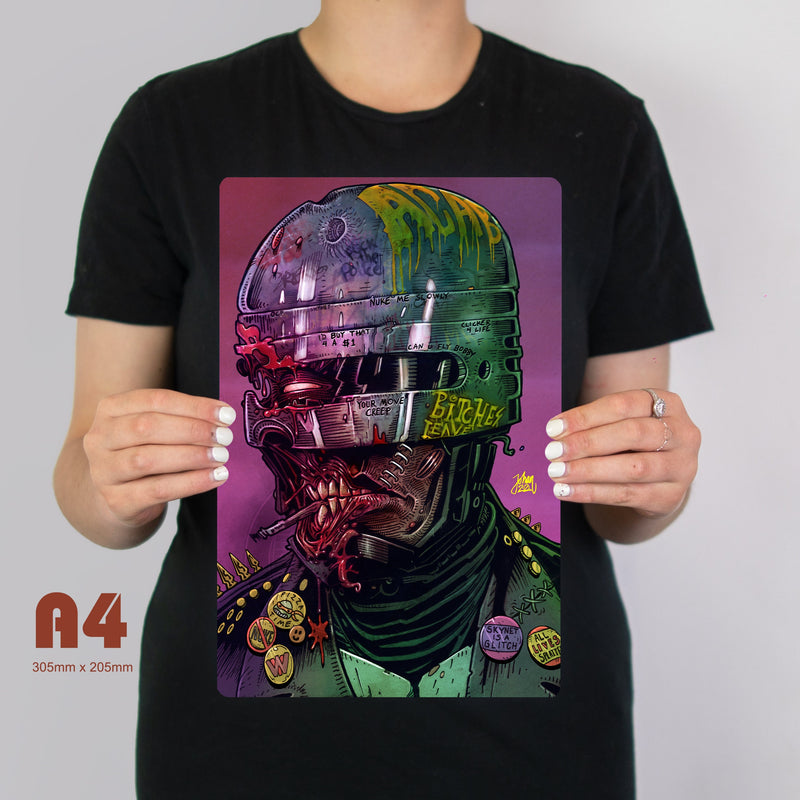 Robocop "Broken" Metal Poster Artwork - Digital Pharaoh UK