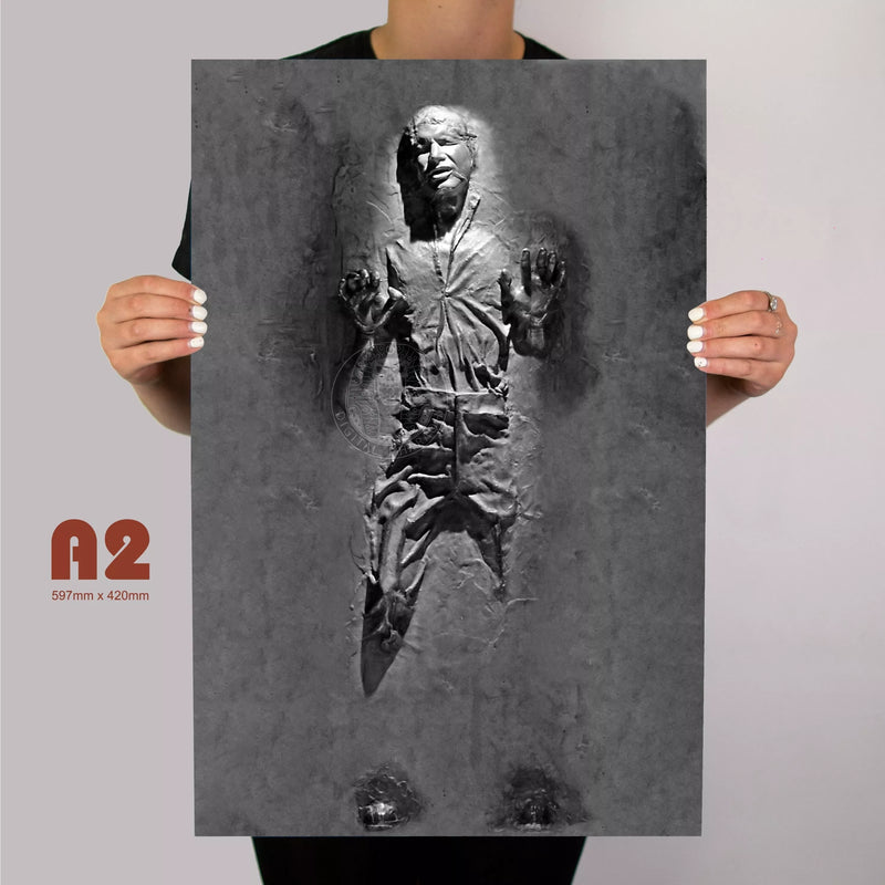 Star Wars Inspired Han Solo in Carbonite Metal Poster - Digital Pharaoh UK