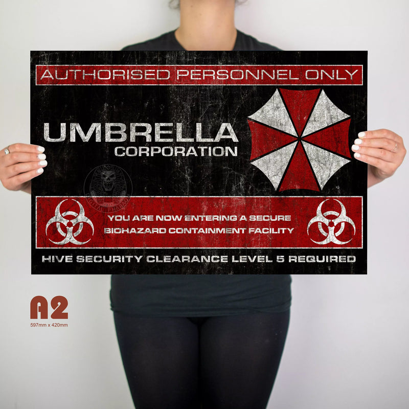 Umbrella Corporation Resident Evil Sign - Digital Pharaoh UK