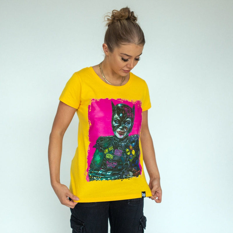 **SALE** Catwoman Cybernosferatu Artwork T Shirt - Digital Pharaoh UK