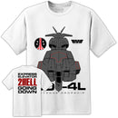 Aliens UD-4L Cheyenne Dropship "2 HELL" T Shirt - Digital Pharaoh UK