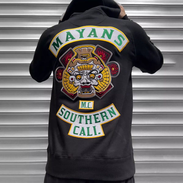 Sons Of Anarchy MAYANS Southern California Embroidered Patch Hoodie - Digital Pharaoh UK
