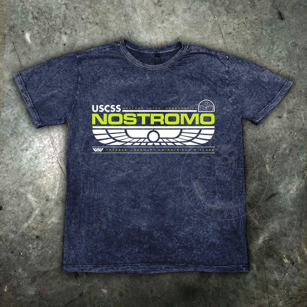 Alien Nostromo Distressed Mens T Shirt - Digital Pharaoh UK