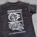 Star Wars Millenium Falcon Mens T Shirt - Digital Pharaoh UK