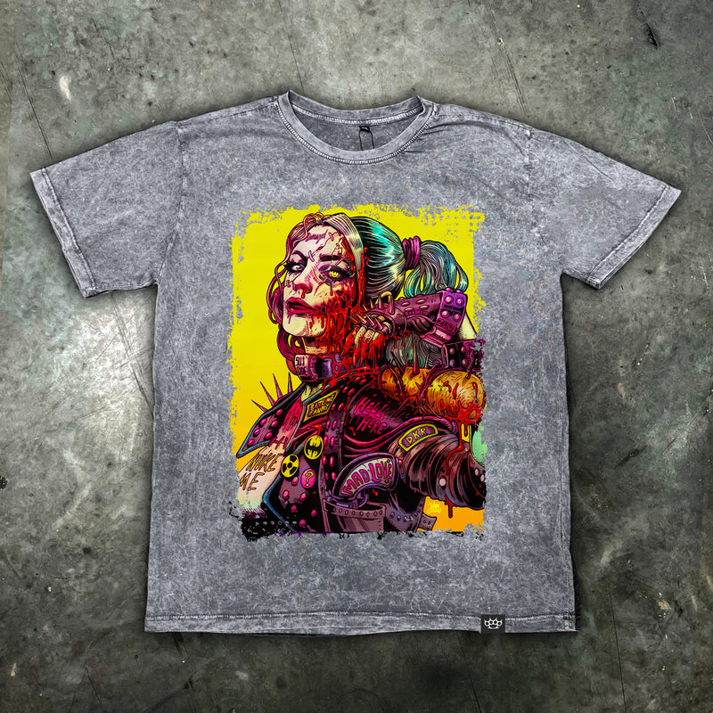 Harley Quinn Cybernosferatu Distressed T Shirt - Digital Pharaoh UK