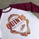 Jaws Quints Fishing Mens 3/4 Length Sleeved T Shirt - Digital Pharaoh UK