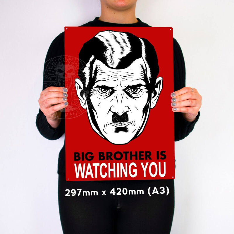 1984 Big Brother Is Watching You Metal Poster - Digital Pharaoh UK