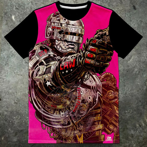 Robocop X OCP Artwork Mens Panel T Shirt - Digital Pharaoh UK