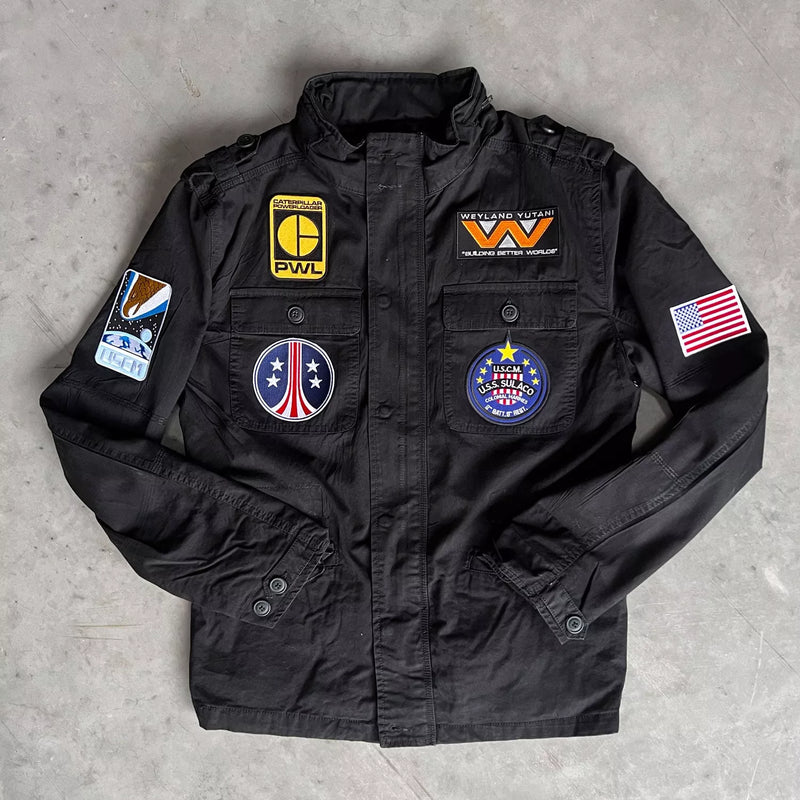 Aliens Sulaco Embroidered Patch Military Jacket