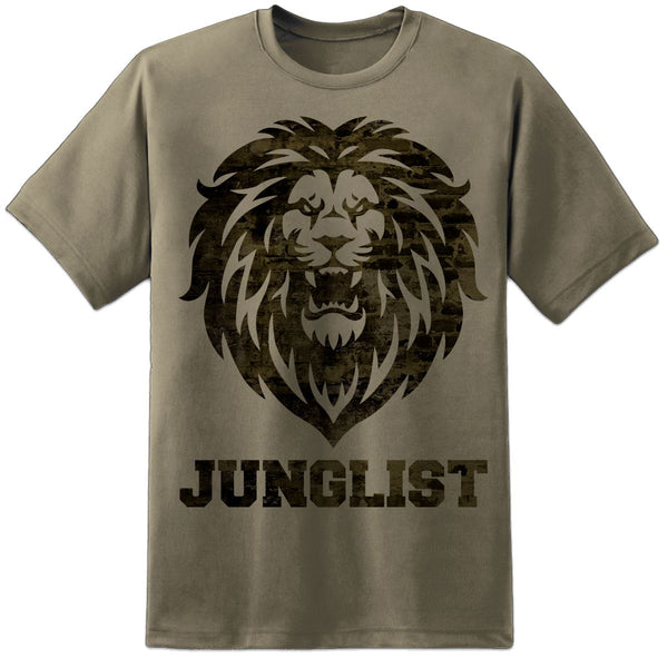 Junglist Warrior DNB Lion Head Mens T Shirt - Digital Pharaoh UK
