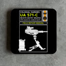 Aliens Sentry Gun Field Repair Manual Coaster - Digital Pharaoh UK