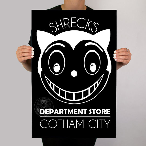 Batman Shrecks Dept Store Metal Poster - Digital Pharaoh UK