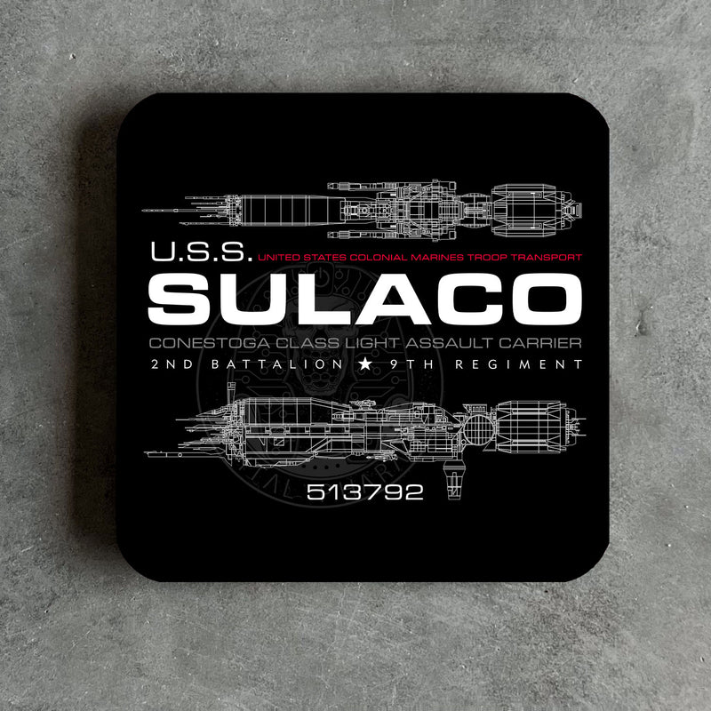 Aliens USS Sulaco Coaster - Digital Pharaoh UK
