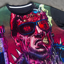 Arnie Terminator Artwork Mens Panel T Shirt - Digital Pharaoh UK