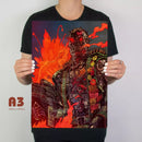 Terminator Fire Cybernosferatu Metal Poster - Digital Pharaoh UK