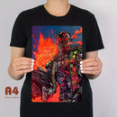 Terminator Fire Cybernosferatu Metal Poster - Digital Pharaoh UK