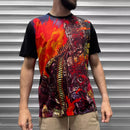 Terminator FIRE Artwork Mens Panel T Shirt - Digital Pharaoh UK