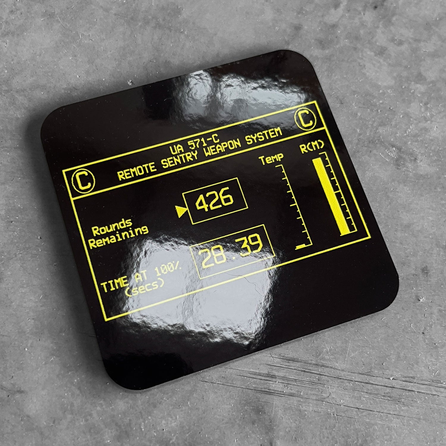 Aliens Sentry Gun UI Coaster