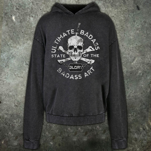 Aliens Ultimate Badass Mens Distressed Hoodie - Digital Pharaoh UK