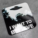 X Files Fox Mulder Inspired Drinks Coaster - Digital Pharaoh UK